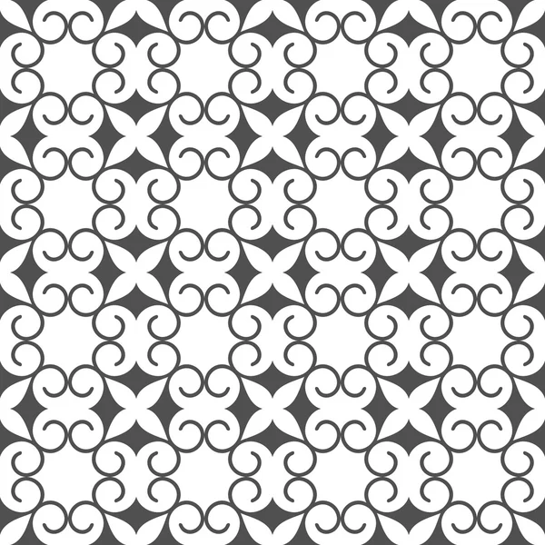 Patrón inconsútil abstracto monocromo — Vector de stock