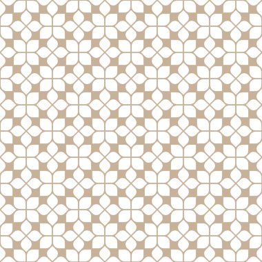 Bej sorunsuz çiçek deseni