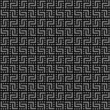 geometrik siyah seamless modeli