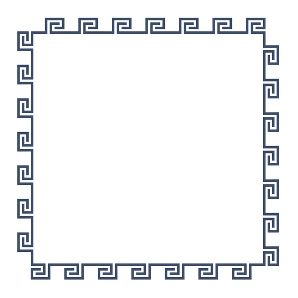 設計のためのギリシャの装飾的なフレーム — ストックベクタ
