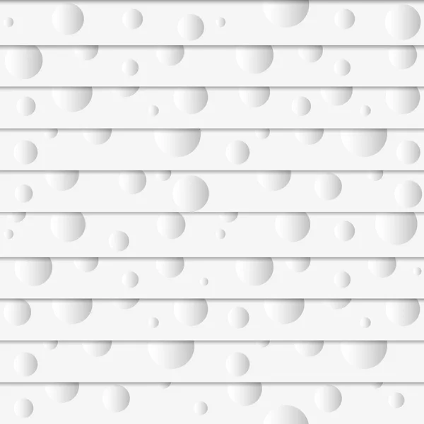 White seamless pattern with paper circles — Stock Vector