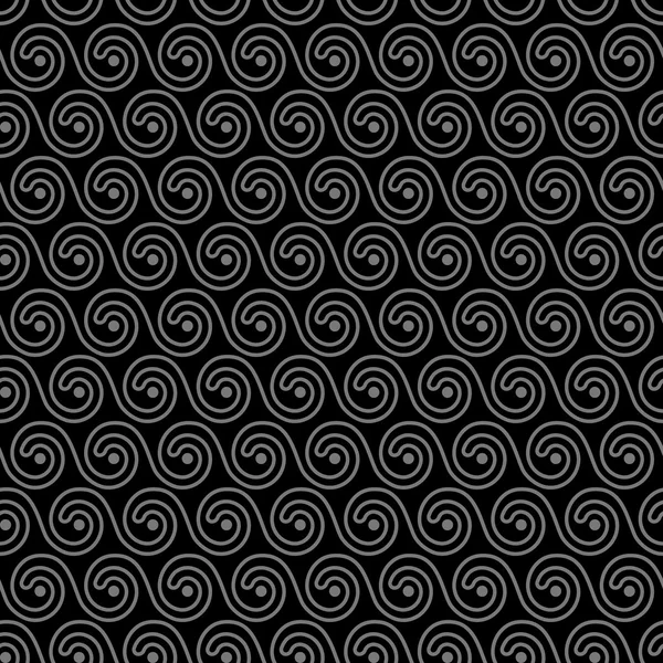 Geometric black seamless pattern — Stock Vector