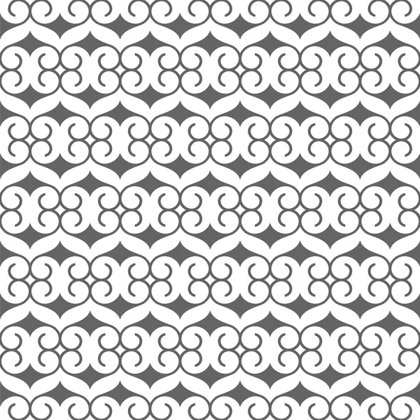 Naadloos zwart-wit patroon — Stockvector