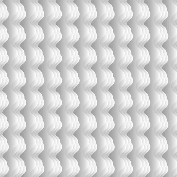 White seamless wavy vertical pattern — Stock Vector