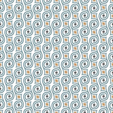 Swirls ile Seamless retro modeli