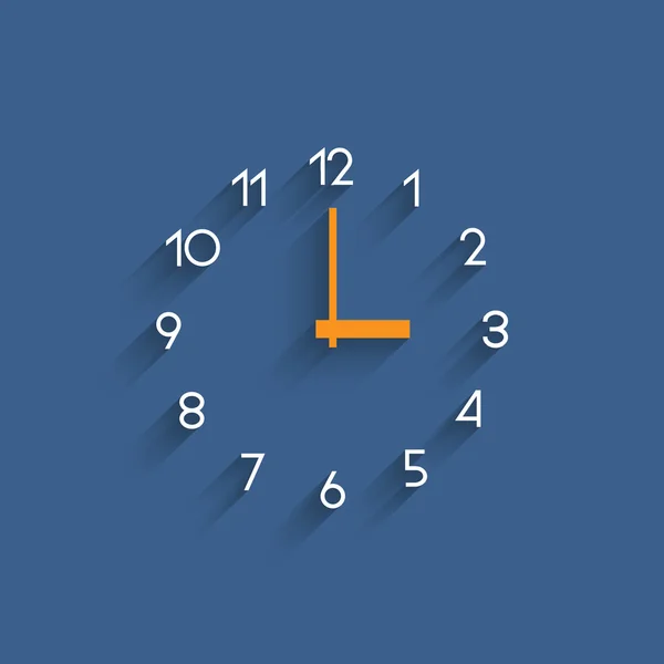 Reloj minimalista de moda — Vector de stock