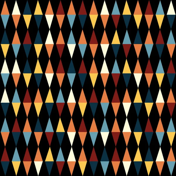 Retro geometric seamless pattern — Stock Vector