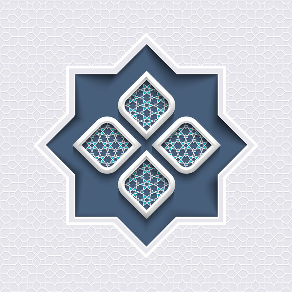 Abstract Islamic Geometric Ornament 