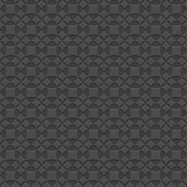 Black 3d seamless geometric pattern — Stock Vector