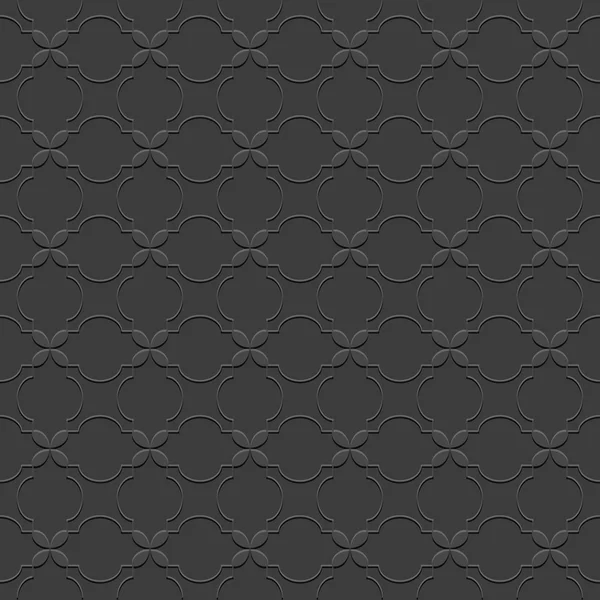 オリエンタル スタイルの黒のシームレス パターン — ストックベクタ