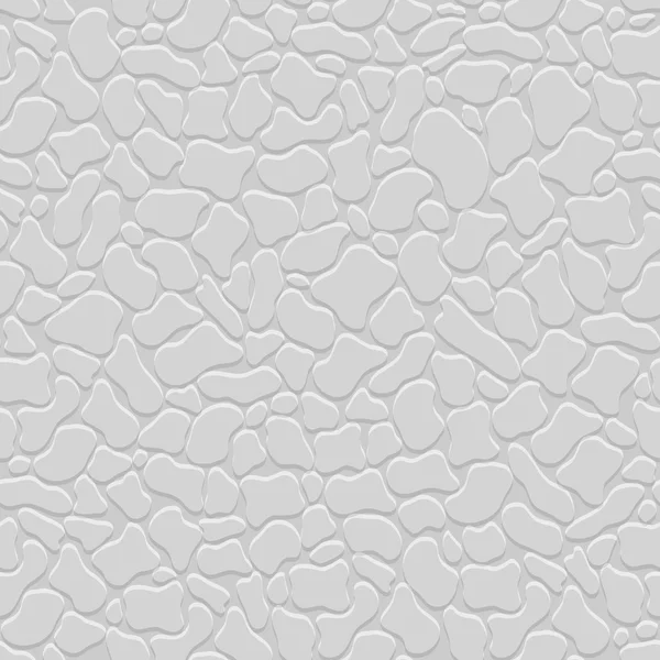 様式化された石が付いている灰色の3Dシームレスなパターン — ストックベクタ