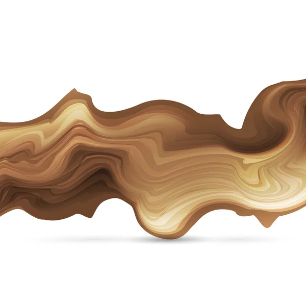 Forme en bois stylisée abstraite — Image vectorielle