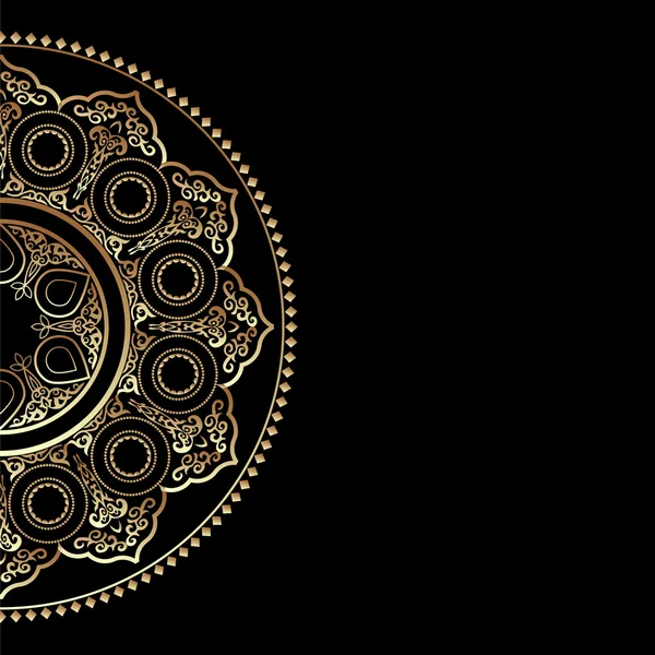 Okrągły ornament ozdoba — Wektor stockowy