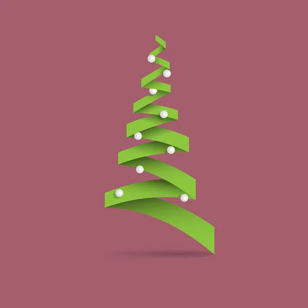 Green christmas tree — Stock Vector