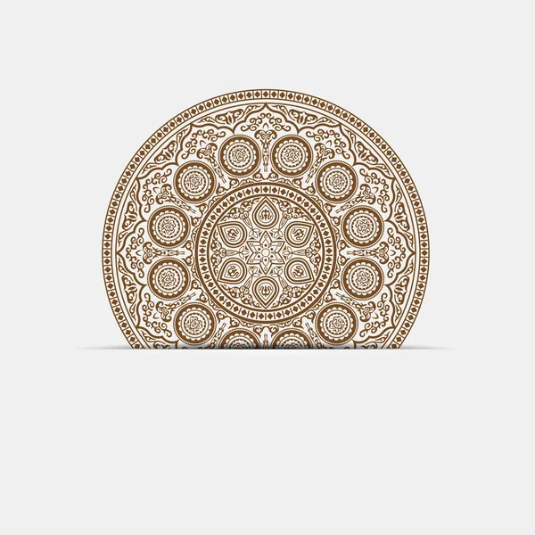 Indisk henna Mandala — Stock vektor