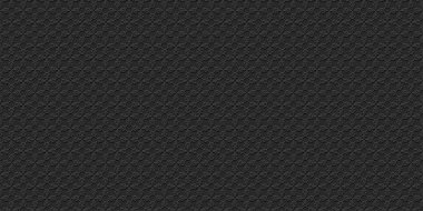 Çiçekli siyah, pürüzsüz desenli, 3 boyutlu. Soyut Geometrik Duvar Kağıdı - Arap Tarzı. Vektör Arkaplanı