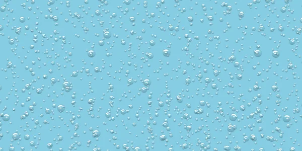 Goutte Fond Eau Sur Bleu Clair Style Réaliste Éléments Vectoriels — Image vectorielle