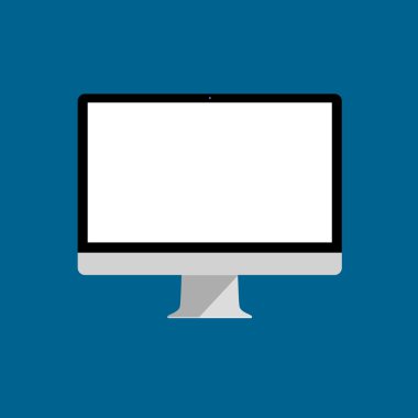 bilgisayar monitörü düz simgesi