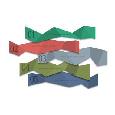 Origami kağıt sayılı afiş