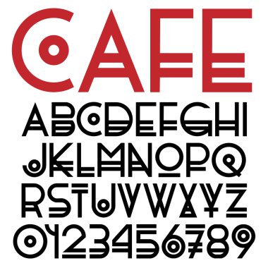 Özgün yazı tipi ve sayılar