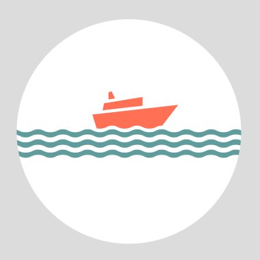 vektör simge cruise liner