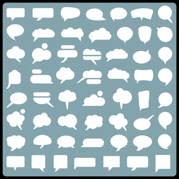 Big collection of speech bubbles — Stock Vector