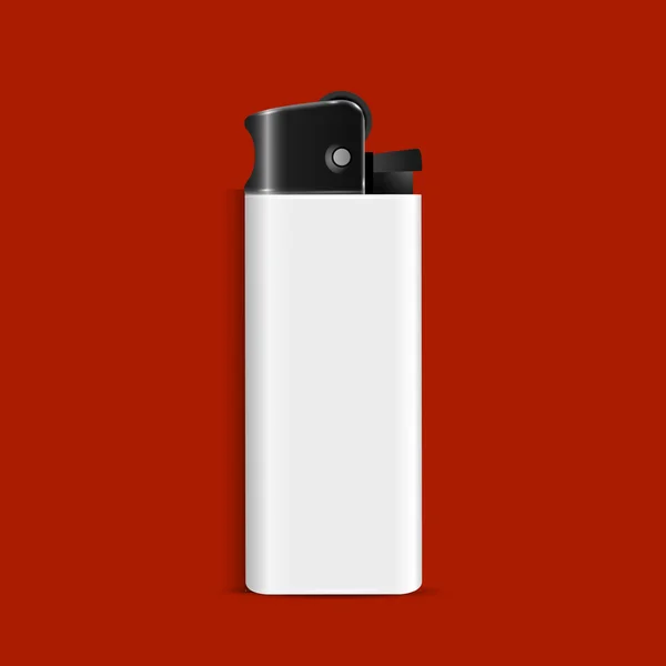 White gas Lighter — Stock Vector