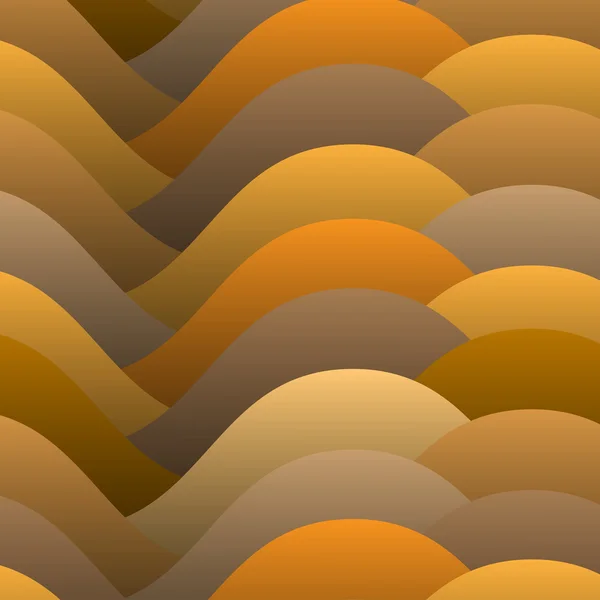 抽象的暖色波 — 图库矢量图片