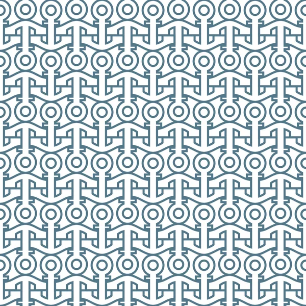 Seamless pattern with anchors — Stock Vector