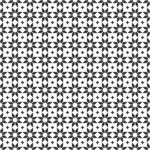 Patrón monocromo sin costura — Vector de stock