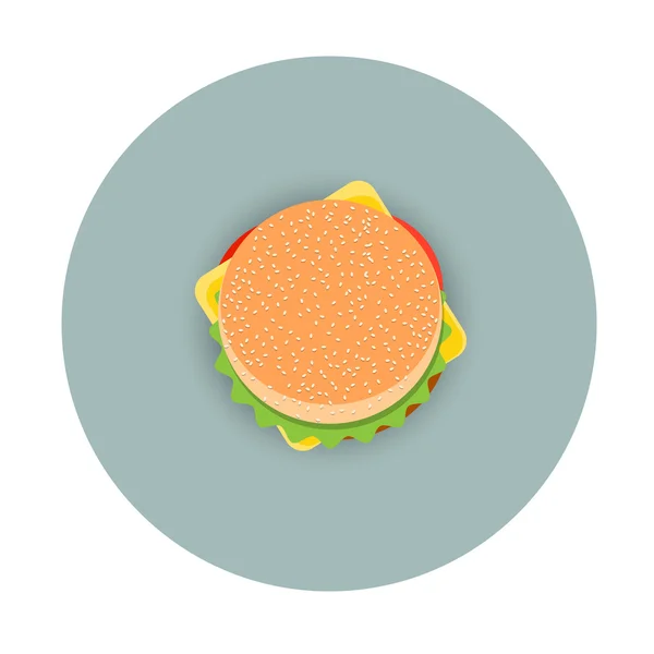 Icono de hamburguesa estilizada — Vector de stock