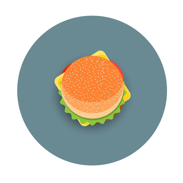 Ikon a stilizált hamburger — Stock Vector