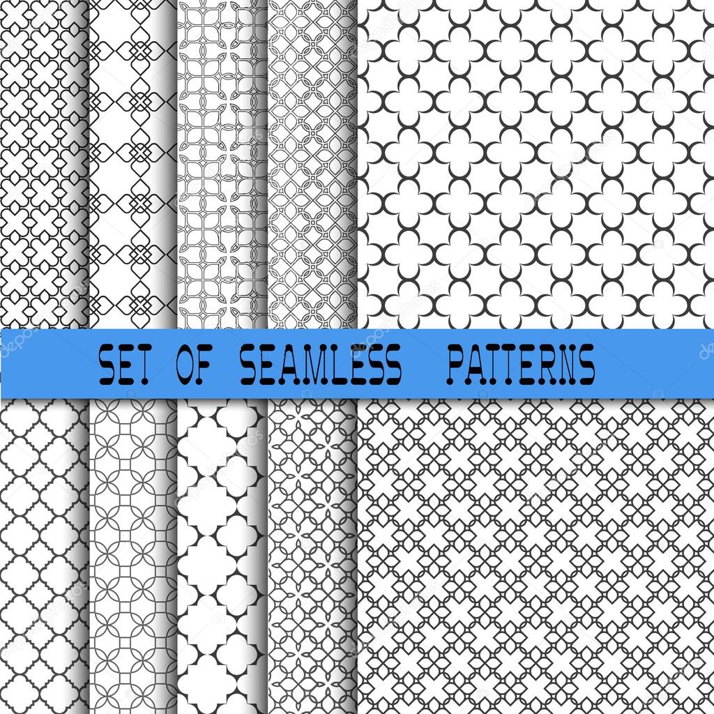 Set of seamless patterns