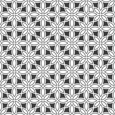 Tek renkli kesintisiz çiçek deseni