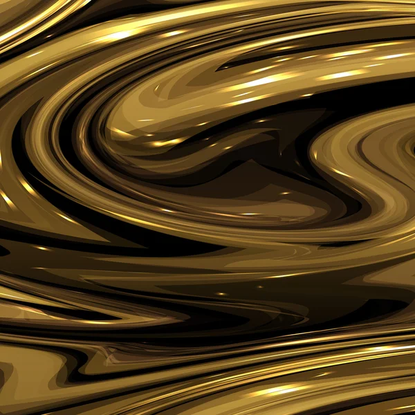 Abstrato fundo ondulado dourado — Vetor de Stock