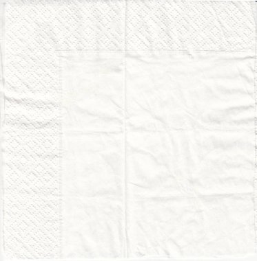 Kopya alanı olan boş kağıt peçete arkaplanı