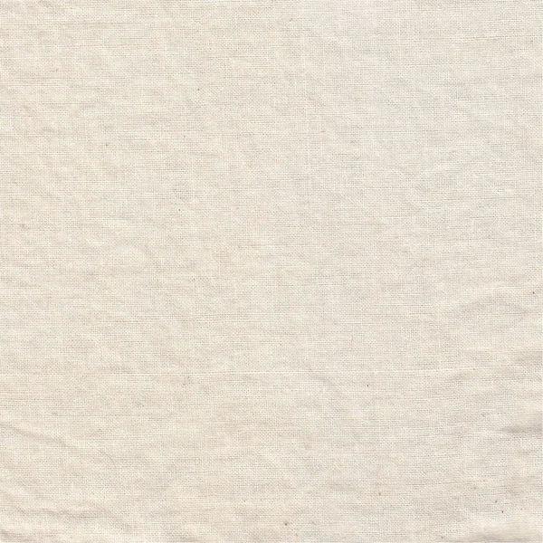 Witte Geplette Stof Achtergrond Crème Doek Textuur — Stockfoto