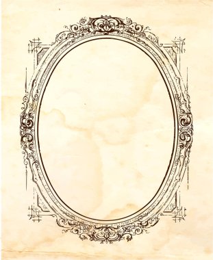 Antika eski çerçeve geçmişe izole