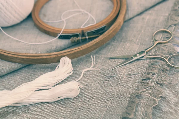 Nakış, nakış çember ve nakış ipliği için ayarla