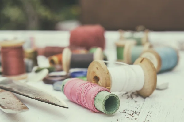 Accessories seamstress and needlework — Stock Photo, Image