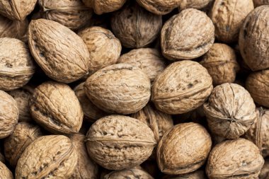 Bütün Konfit ceviz arka plan, yakın çekim