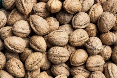 Bütün Konfit ceviz arka plan, yakın çekim