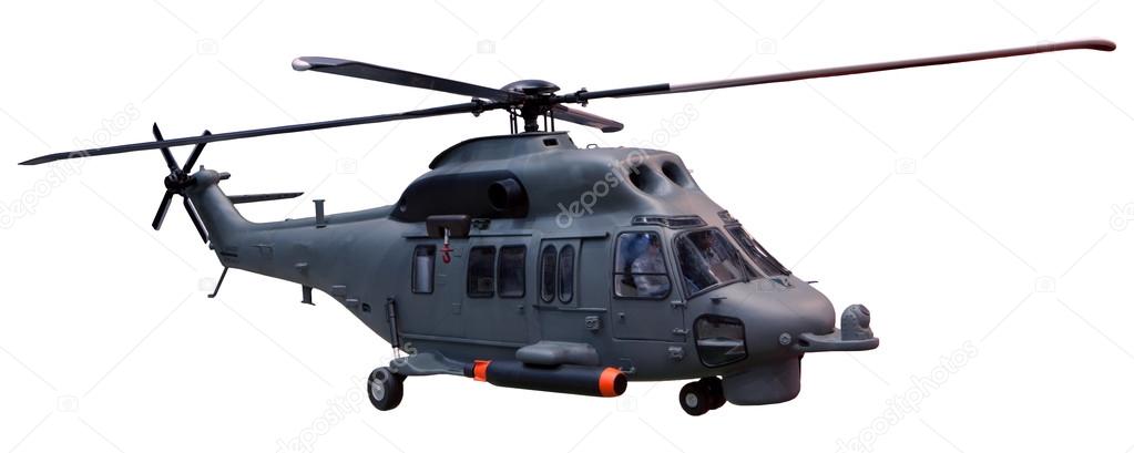 helicopter isolated white background