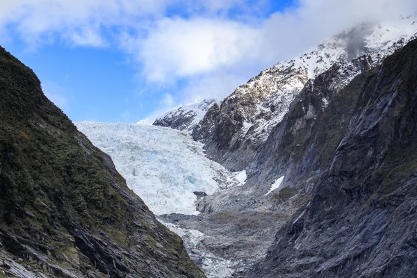 Franz joseft glacier important traveling destination in south is — Stock Photo, Image