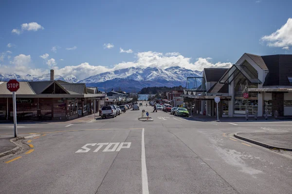 Wanaka town new zealand-september 5: wanaka ist ein ski-und sommer r — Stockfoto