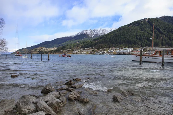 Schöne Landschaft des Lake Wakatipu Queenstown Südinsel neue ze — Stockfoto