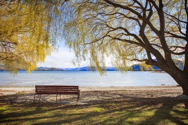 Πανέμορφη γραφική λίμνη wanaka Νέα Ζηλανδία σημαντικό ταξιδεύει — Φωτογραφία Αρχείου