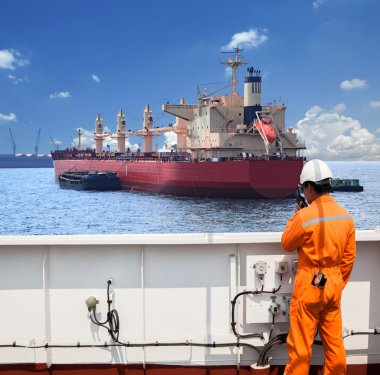 adam deniz limanı bağlantı noktası denetim approadching d gemi için çalışma