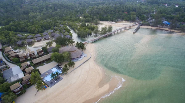 Aerial view of payam island sea beach in ranong province andaman — Stock Photo, Image