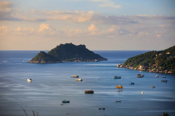 Piękny Krajobraz Wyspy Koh Tao Port Południe Tajlandii — Zdjęcie stockowe